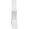 Ekena Millwork Vanguard Architectural Grade PVC Gable Bracket, 108"W x 22 1/2"H x 4"D x 4"F, 5/12 Pitch GBP108X23X0404VAN00 - alternate 4